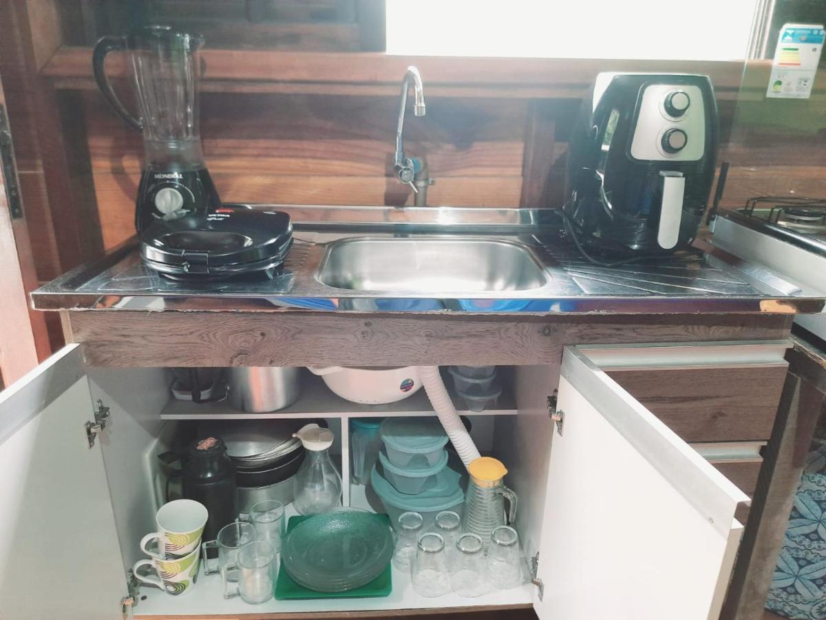 827 Chale Pe Na Areia, Completo Na Praia Do Estaleiro Em Ubatuba - 1 Dormitorio, 1 Banheiro, 1 Vaga De Garagem Luaran gambar